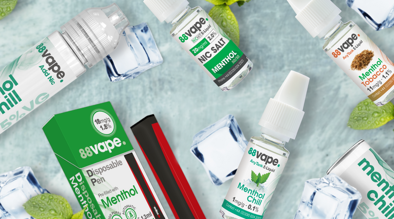 The 88Vape Menthol Range The 88Vape Menthol Range