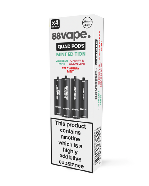 elfbar nachfüll pod läuft aus 88Vape Quad Mint Edition Pods (x4)