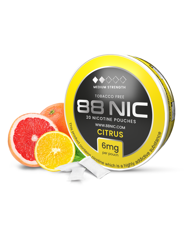 88 Nic Citrus Nicotine Pouches — 88Vape