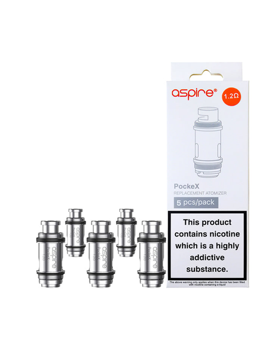 Aspire PockeX Coils (Pack of 5) 88Vape Aspire PockeX Coils (Pack of 5) 88Vape