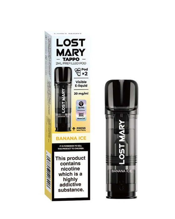 Banana Ice Lost Mary Tappo Pods (x2) 88Vape Banana Ice Lost Mary Tappo Pods (x2) 88Vape