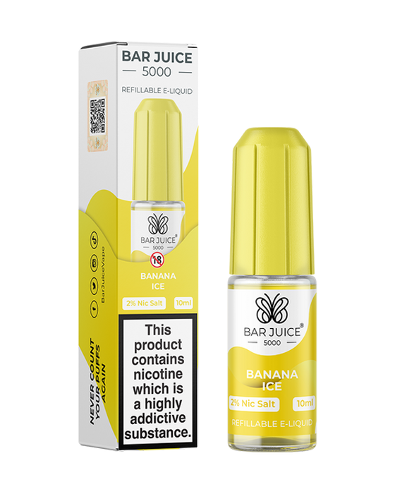 Banana Ice Nic Salt E-Liquid - Bar Juice 5000 88Vape Banana Ice Nic Salt E-Liquid - Bar Juice 5000 88Vape