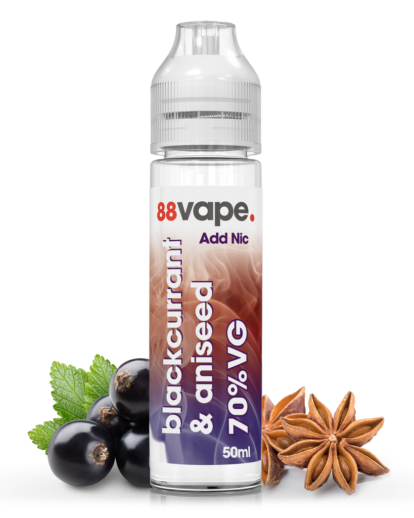 Blackcurrant & Aniseed Short Fill - 70% VG | 88Vape