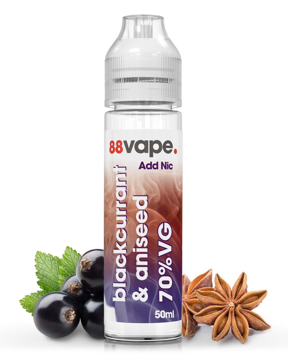 Blackcurrant & Aniseed Short Fill - 70% VG | 88Vape