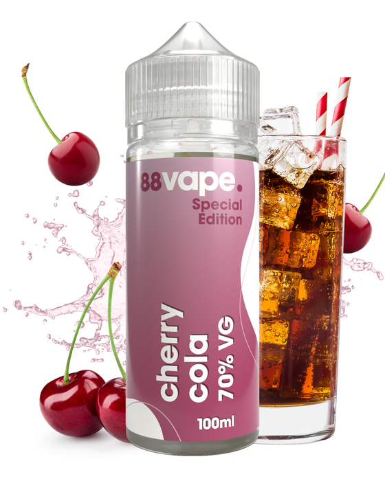 Cherry Cola 100ml Short Fill - 70% VG | 88Vape Cherry Cola 100ml Short Fill - 70% VG | 88Vape