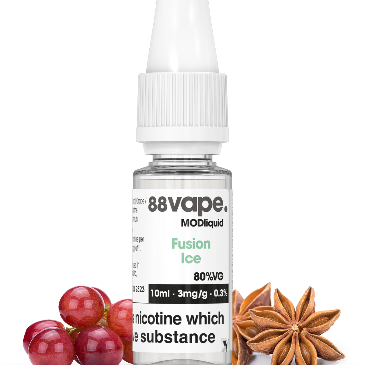 vape liquid with no nicotine ice Cool Fusion 3mg 80VG Vape Juice