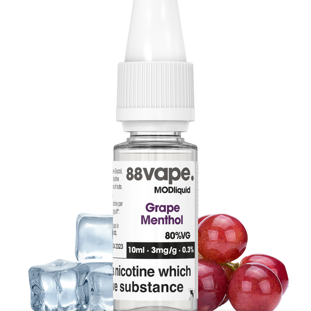 elf bar vape uk Grape Menthol by Juice Factory. 100ML E-liquid, 0MG vape, 50VG/50PG ju main image 1