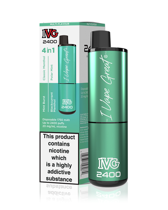 IVG 2400 4-in-1 Disposable - Menthol Edition