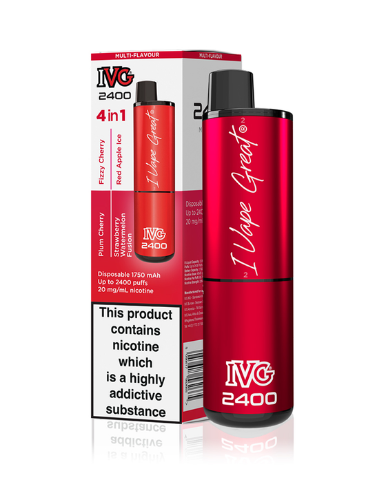 IVG 2400 4-in-1 Disposable - Red Edition