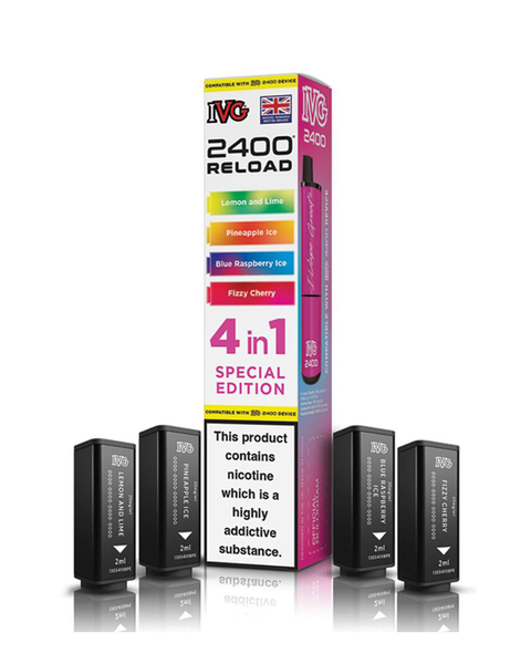 Special Edition IVG 2400 Reload Refill Pods (x4) 88Vape Special Edition IVG 2400 Reload Refill Pods (x4) 88Vape