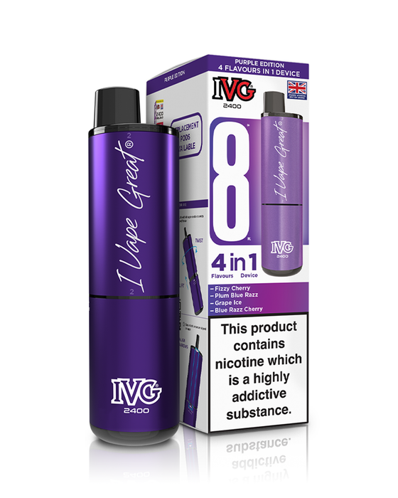 IVG 2400 4-in-1 Big Puff Pod Kit - Just 9.99 88Vape IVG 2400 4-in-1 Big Puff Pod Kit - Just 9.99 88Vape