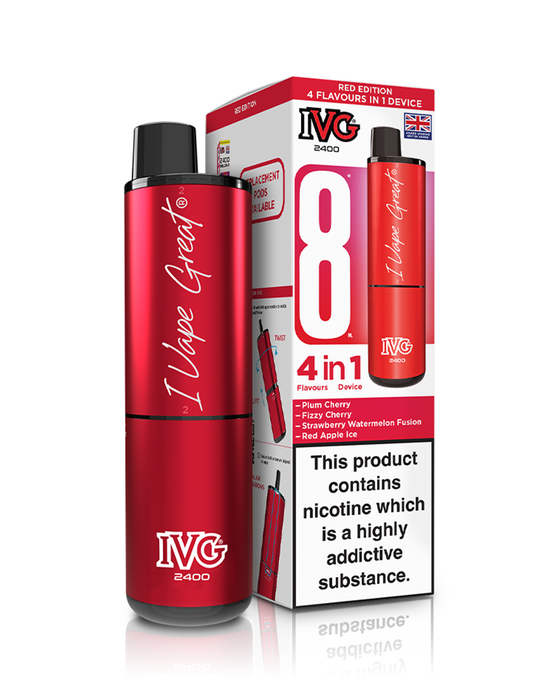IVG 2400 4-in-1 Big Puff Pod Kit - Just 9.99 88Vape IVG 2400 4-in-1 Big Puff Pod Kit - Just 9.99 88Vape