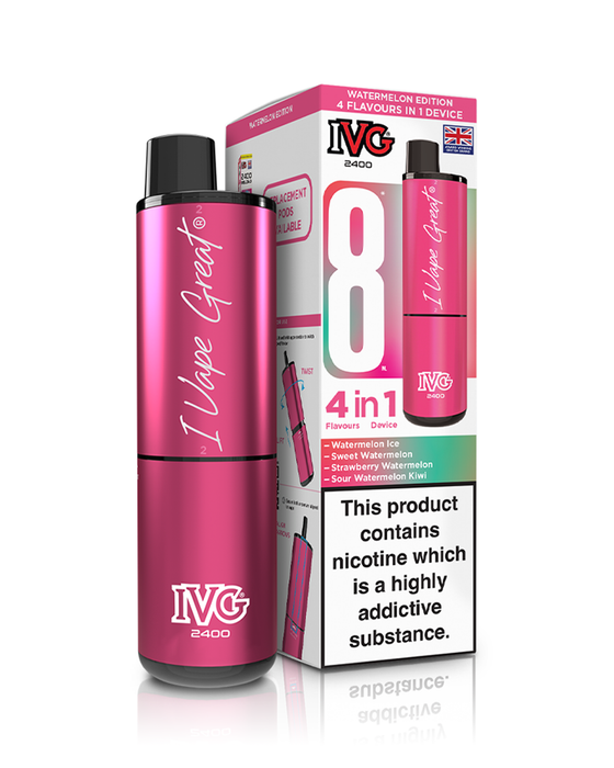 IVG 2400 4-in-1 Big Puff Pod Kit - Just 9.99 88Vape IVG 2400 4-in-1 Big Puff Pod Kit - Just 9.99 88Vape