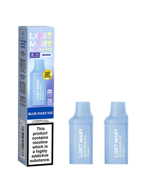 lost mary vape flavours 600 Strawberry Ice Lost Mary BM600 Pods (x2) — 88Vape
