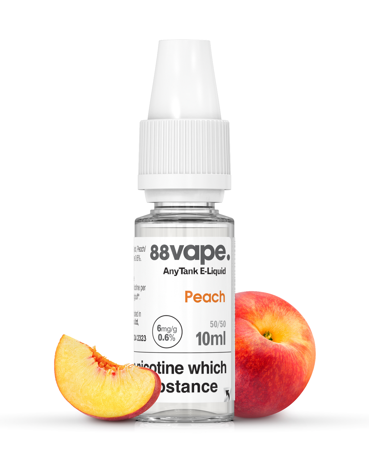peach flavor vape 0% Nicotine main image 1
