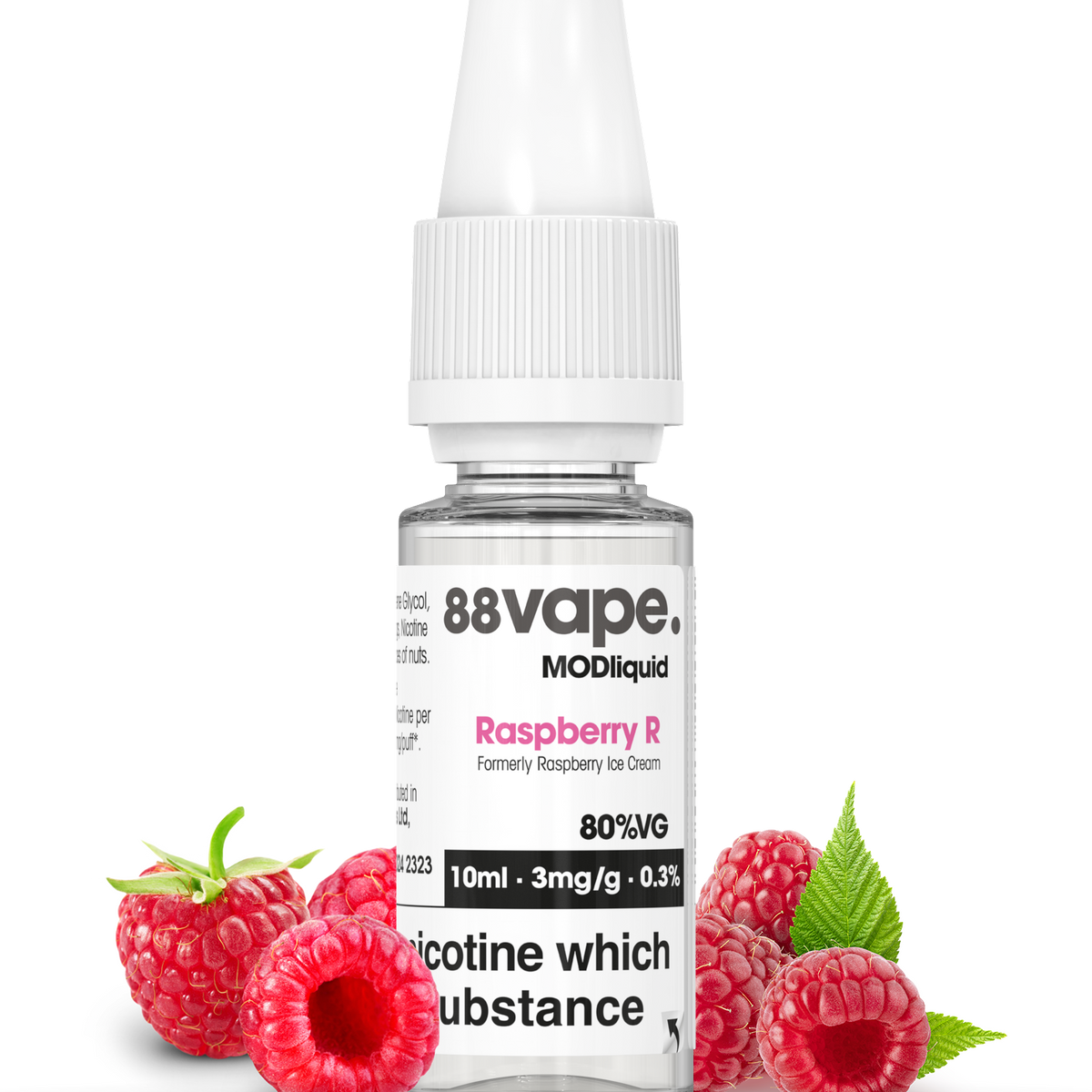 Raspberry Ice Cream 3mg 80VG Vape Juice