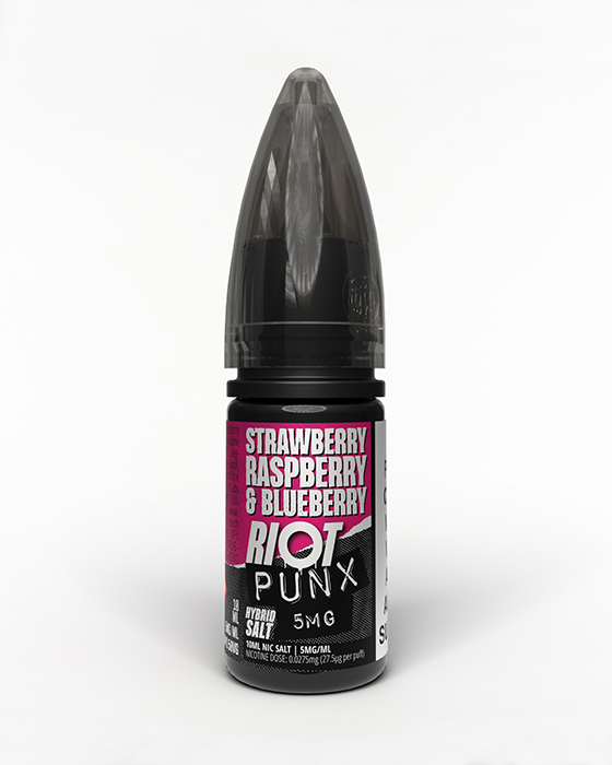 Strawberry, Raspberry & Blueberry Hybrid Salt E-Liquid - Riot Punx 88Vape Strawberry, Raspberry & Blueberry Hybrid Salt E-Liquid - Riot Punx 88Vape