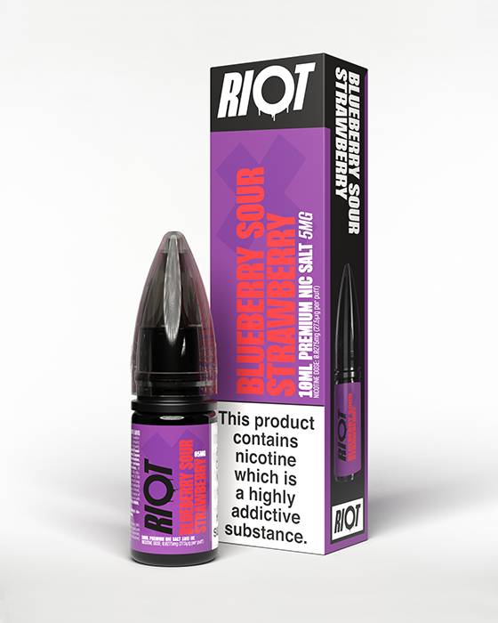 riot squad vape juice Blueberry Sour Strawberry Nic Salt E-Liquid Pax 3 Accessories Breeze Smoke Disposable — Nicotine Strength:Salt Nicotine 50mg - 30ml