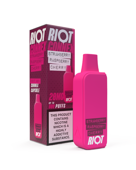 Strawberry Raspberry Cherry Riot Connex Pod 88Vape Strawberry Raspberry Cherry Riot Connex Pod 88Vape