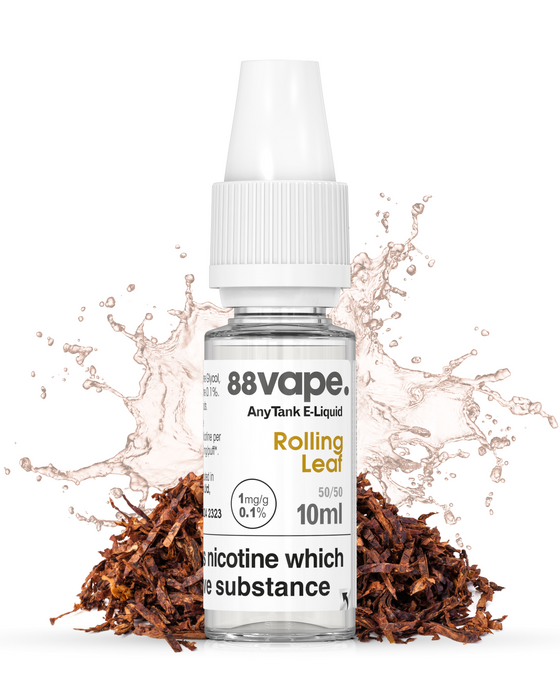 Rolling Leaf Tobacco E Liquid Just 1.20 | 88Vape Rolling Leaf Tobacco E Liquid Just 1.20 | 88Vape