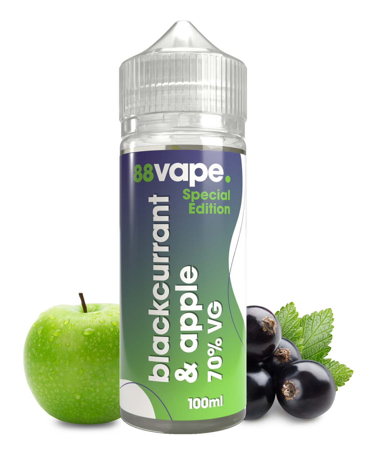 88 vape blackcurrant Blackcurrant & Apple 100ml Short Fill - 70% VG