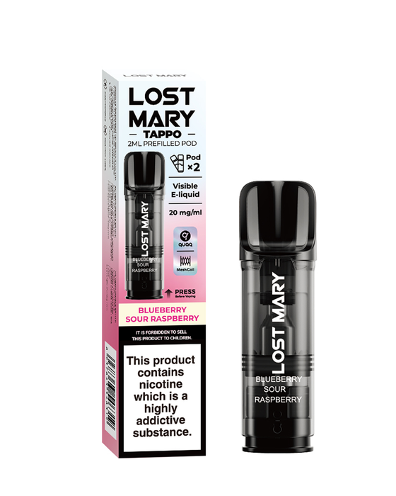 Blueberry Sour Raspberry Lost Mary Tappo Pods