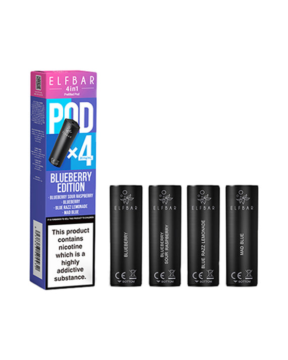 Elf Bar 4 In 1 Prefilled Pods 4 x 2ml, 20mg Nic Salt 88Vape Elf Bar 4 In 1 Prefilled Pods 4 x 2ml, 20mg Nic Salt 88Vape