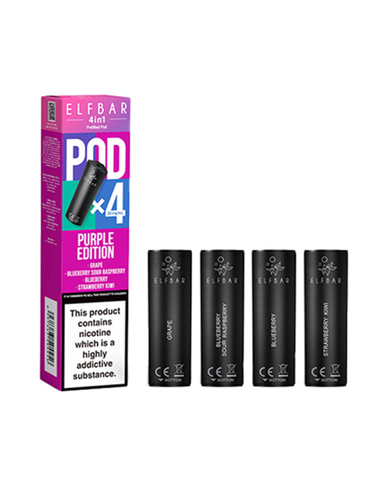 Elf Bar 4 In 1 Prefilled Pods 4 x 2ml, 20mg Nic Salt 88Vape Elf Bar 4 In 1 Prefilled Pods 4 x 2ml, 20mg Nic Salt 88Vape