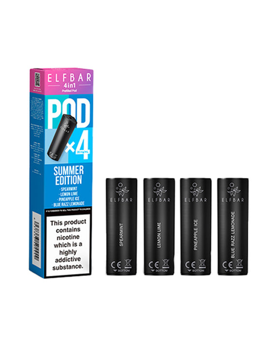 Elf Bar 4 In 1 Prefilled Pods 4 x 2ml, 20mg Nic Salt 88Vape Elf Bar 4 In 1 Prefilled Pods 4 x 2ml, 20mg Nic Salt 88Vape