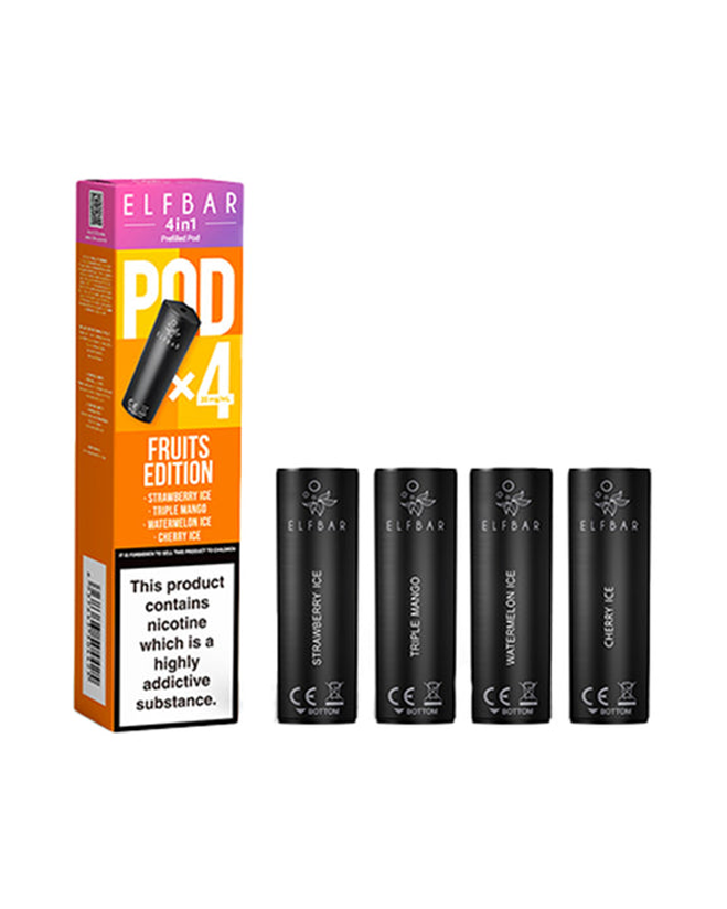 Elf Bar 4 In 1 Prefilled Pods 4 x 2ml, 20mg Nic Salt 88Vape Elf Bar 4 In 1 Prefilled Pods 4 x 2ml, 20mg Nic Salt 88Vape