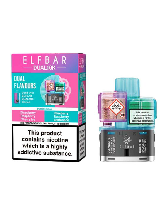 Elf Bar Dual 10K Refill Pack - Purple Edition 88Vape Elf Bar Dual 10K Refill Pack - Purple Edition 88Vape