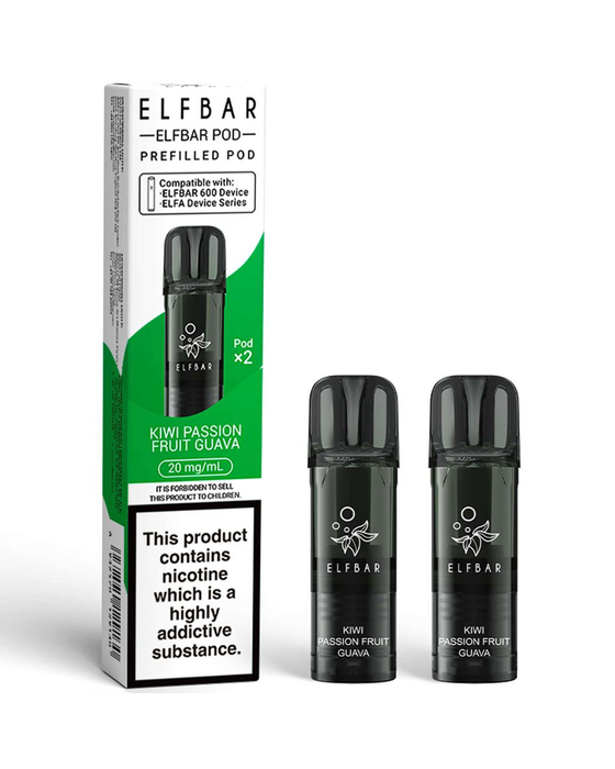 Kiwi Passionfruit Guava Elf Bar 600 Pods (x2)