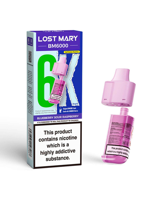 Blueberry Lost Mary BM6000 Refill Pod 88Vape Blueberry Lost Mary BM6000 Refill Pod 88Vape