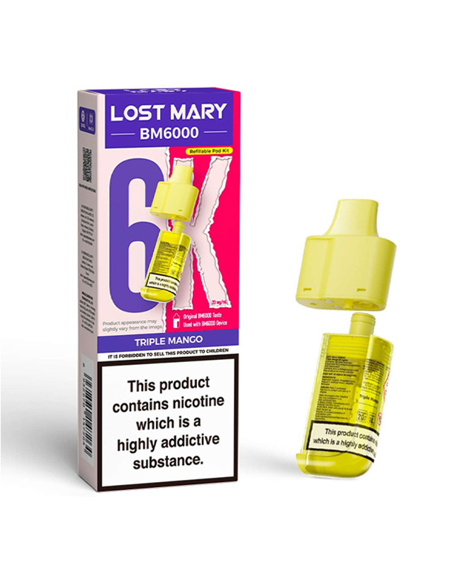 Lost Mary BM6000 Pods & Refill Packs  88Vape