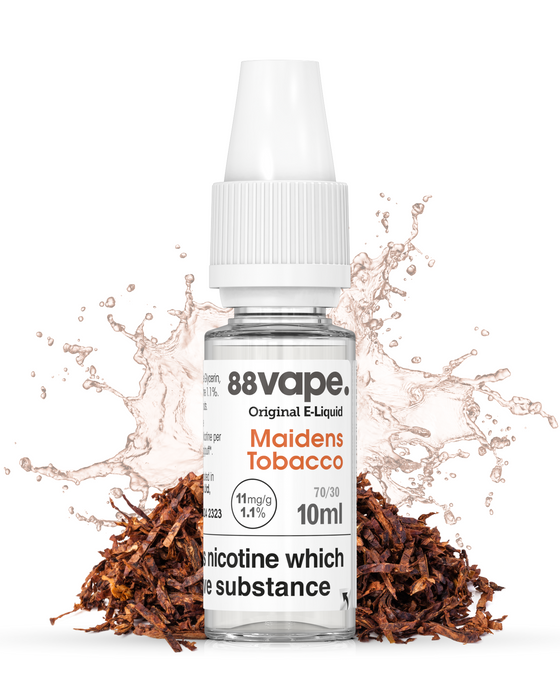 Maidens Tobacco 70PG E Liquid Just 1.20 | 88Vape Maidens Tobacco 70PG E Liquid Just 1.20 | 88Vape