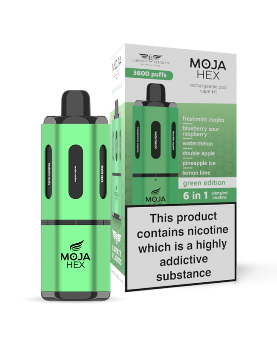 Moja Hex Pod Kit (3,600 Puffs) | Just 3 Each 88Vape Moja Hex Pod Kit (3,600 Puffs) | Just 3 Each 88Vape