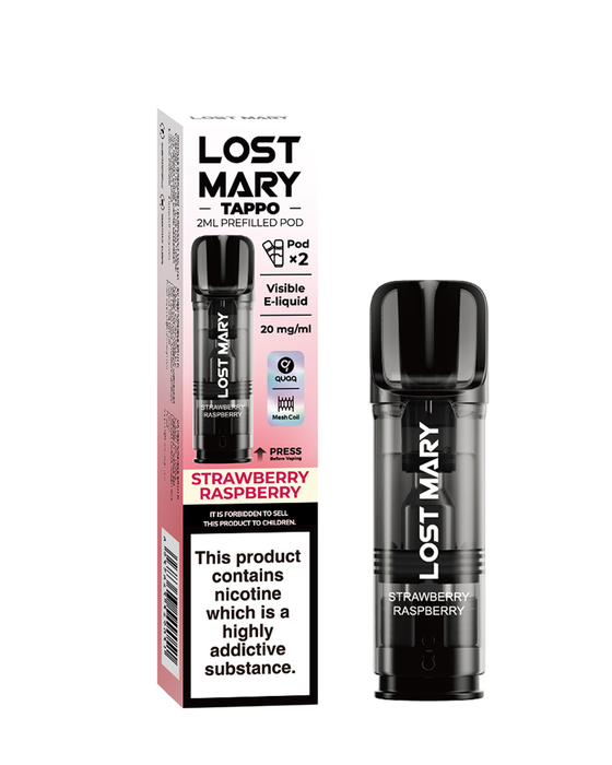 Strawberry Raspberry Lost Mary Tappo Pods