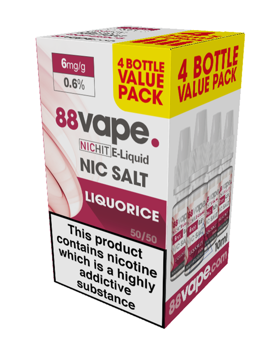Liquorice (Nic Salt) - Pack of 4