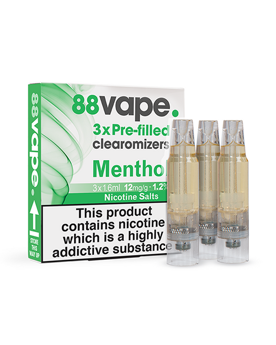 Menthol Pre-Filled Clearomizers (x3)