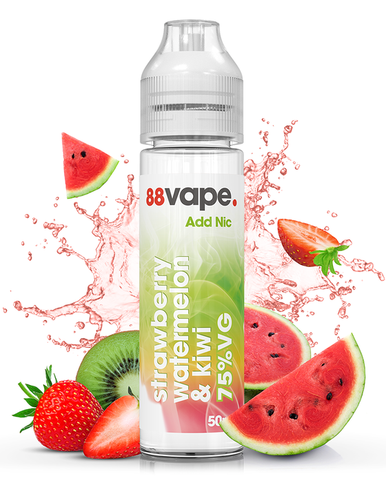 Strawberry, Kiwi & Watermelon Short Fill - 75% VG 88Vape Strawberry, Kiwi & Watermelon Short Fill - 75% VG 88Vape