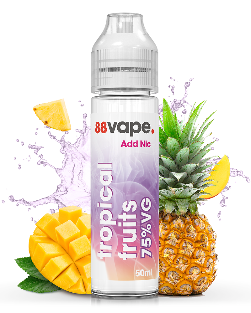 Tropical Fruits Short Fill - 75% VG | 88Vape Tropical Fruits Short Fill - 75% VG | 88Vape
